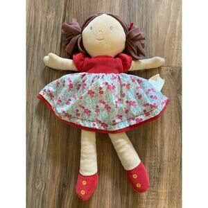 Munequitas HomeGoods Lovey Security 14" Plush Baby Doll Flowered Dress